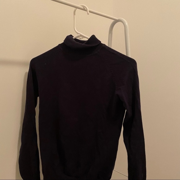 ZARA TURTLENECK DARK BLUE ( M ) - Picture 1 of 4